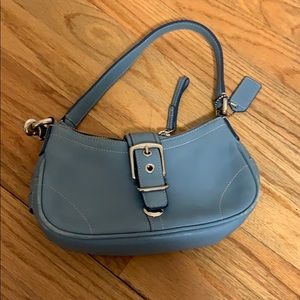 Mini blue coach bag